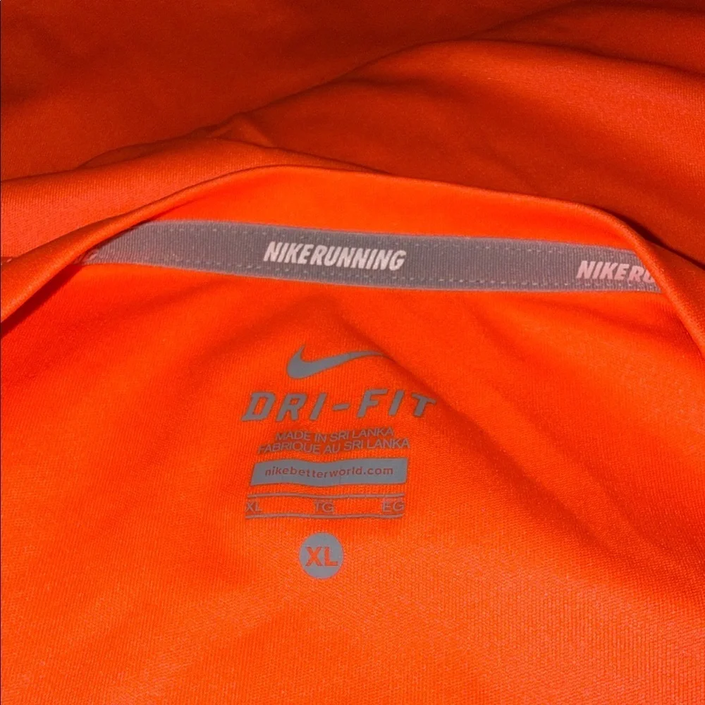 Nike Women's Orange Gradient V-Neck Tee